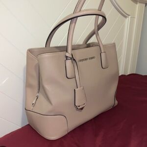 Christian Siriano Beige Tote Bag